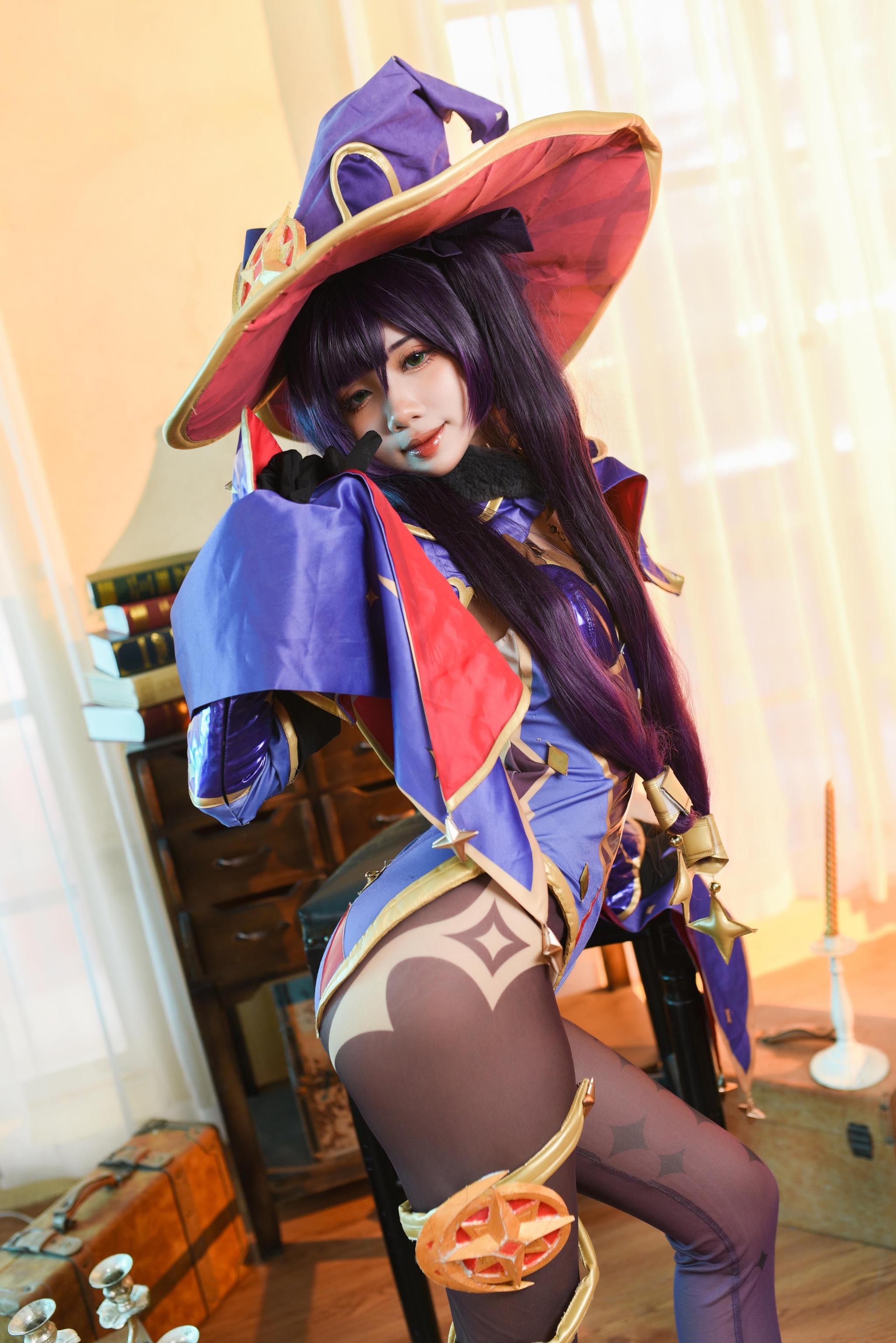 图片[1]-PoppaChan – NO.015 Mona (Genshin Impact)[53P]-XikXak